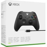 Xbox Draadloze Controller Zwart Inclusief USB C kabel Xbox, PC, Android, iOS & Samsung TV