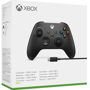 Xbox Draadloze Controller Zwart Inclusief USB C kabel Xbox, PC, Android, iOS & Samsung TV