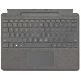 Microsoft Surface Pro 8, 9, X Signature Type Cover - Qwerty - Platinum