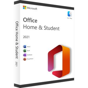 Microsoft Office Home and Student 2021 - 1 Apparaat - Eenmalige Aankoop - PC/MAC