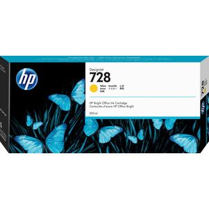 HP 728 300-ml Yellow DesignJet Ink Cartridge printkop Inkjetprinten