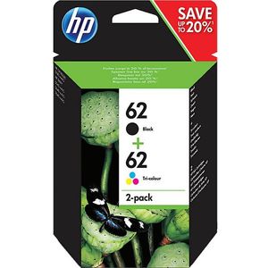 HP 62 (N9J71AE) duo verpakking inktcartridge zwart en kleur (origineel)