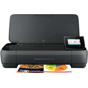 HP OfficeJet 250 All-in-One Multifunctionele inkjetprinter (kleur) A4 Printen, scannen, kopiëren Werkt op een accu, WiFi, ADF