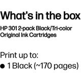 HP 301 Inktcartridge / Zwart / Kleur / 2 Pack
