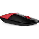 HP Z3700 Red Wireless Mouse muis Kantoor Ambidextrous RF Draadloos Optisch 1200 DPI