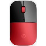 HP Z3700 Red Wireless Mouse muis Kantoor Ambidextrous RF Draadloos Optisch 1200 DPI