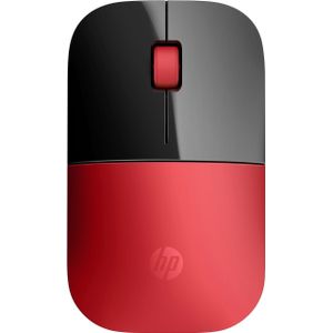 HP Z3700 (V0L82AA) kabellose Maus (1200 optische Sensoren, bis zu 16 Monate Batterielaufzeit, USB Anschluss, Plug&Play) rot