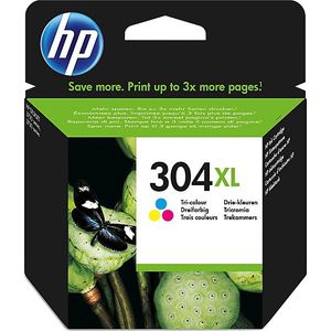 HP 304XL Tri-color Original Ink Cartridge inktcartridge 1 stuk(s) Origineel Hoog (XL) rendement Cyaan, Magenta, Geel