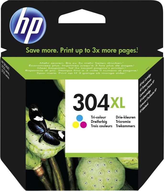 Inktcartridge HP N9K07AE 304XL kleur