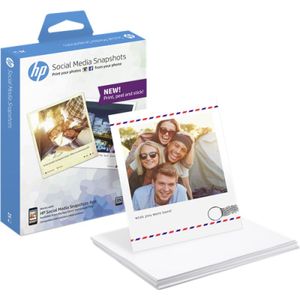 Aanbieding: 3x HP W2G60A social media zelfklevend snapshot paper 265 g/m² 10 x 13 cm (25 vellen)