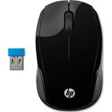 HP - 200 BLK - Draadloze Muis - Zwart - Ergonomisch Design