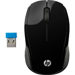 HP 200 RF Draadloos Optisch 1000DPI Zwart Ambidextrous