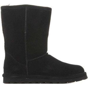 Bearpaw Elle Zachte korte laarzen en enkellaarsjes voor dames, zwart.