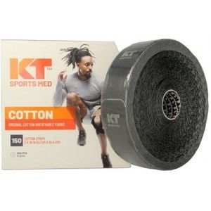 KT TAPE Originele Jumbo, katoen, voorgesneden, 150 strepen, zwart