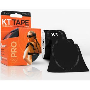Kinesio Sporttape Kinesiotape KT Tape PRO voorgesneden 5m – Jet Black - Zwarte sporttape
