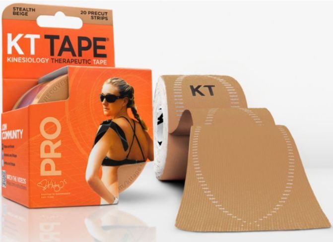 Kinesio Sporttape Kinesiotape KT Tape PRO voorgesneden 5m - Beige sporttape