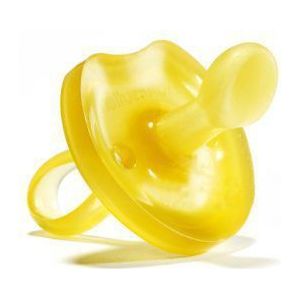 ? Fopspeen van natuurlijk rubber; zuignappen, pijnvriendelijke vorm; eenvoudig te reinigen; bevat geen ftalaten, pvc, chemische weekmakers of kunstmatige kleurstoffen. Groot, 12 maanden en ouder.