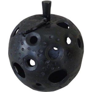 Deco4yourhome® - Appel - Metaal - Black Antique - Zwart - 21cm -