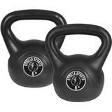 Gorilla Sports Kettlebells - Kunststof - 10 kg & 14 kg - 24 kg