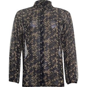 Poools - Blouse - B3405 - Blauw - Katoen