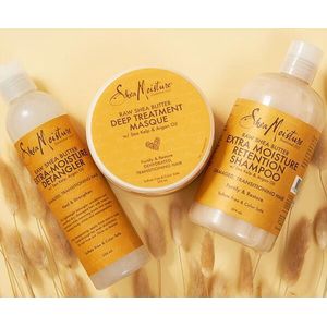 Shea moisture Raw Sheabutter Set Shampoo - Masker - Detangler