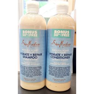 Shea Moisture Manuka Honey & Yoghurt - Shampoo en Conditioner - Set of 2 x 577 ml