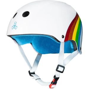 The Certified Sweatsaver Helmet Rainbow White - Skate Helm