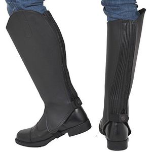 Riders Trend ruiterkaps leer premium rundleer met Amara gevoerde chaps - Gaiter