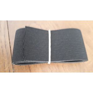 superieur - zwart bandelastiek 5 cm breed - stevige kwaliteit - 1 meter - tailleband elastiek