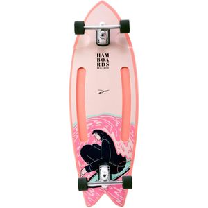 Pescadito Pink White Carving 43"- Longboard Complete