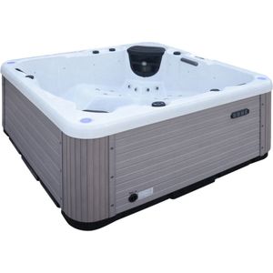 Spa Trident - 5 persoons Jacuzzi - Plug & Play - wood look grey