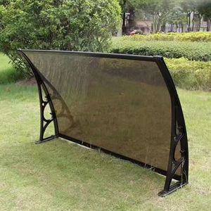 Zelfreinigend Deurluifel,Voordeur Afdak van Polycarbonaat,Luifel voor Huisdeur Overkapping 2.5mm Dik,Raamluifel,Beschermende Luifel,Lessenboog,Uv -Bescherming Waterdicht (60x140cm/24""x55"")