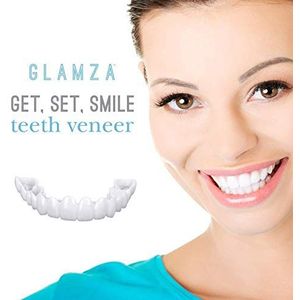 2 Stks Kunstgebit Tanden Veners Cosmetische Tanden Snap Op Instant Your Smile Fake Tanden Veneers Bedek De Onvolmaakte Tanden Voor Mannen En Vrouwen Geen Pijn Geen Boren 2 Bovenste En 2 Lager