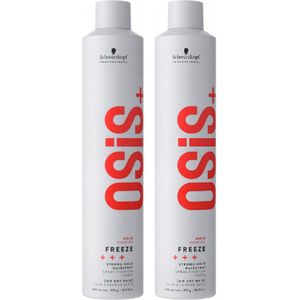 Stevige Fixatie Haarlak Osis Freeze Schwarzkopf - voordeelverpakking - 2 x 500 ml