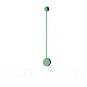 Wandlamp, 1 LED, 48 W, 350 mA, met diffuser van polycarbonaat, serie Pin, groen, 8 x 10 x 70 cm (169262/10)