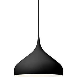 1XE27 hanglamp, 220/240 V, 50 Hz, met aluminium kap, Spinning BH2, zwart, 40 x 40 x 34 cm, 209194EU