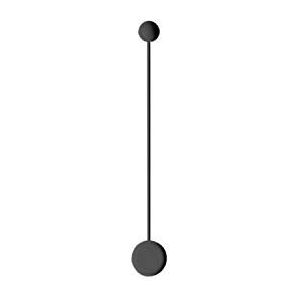 Wandlamp, 1 led, 48 W, 350 mA, met diffuser van polycarbonaat, serie Pin, zwart, 8 x 10 x 70 cm (169204/10)