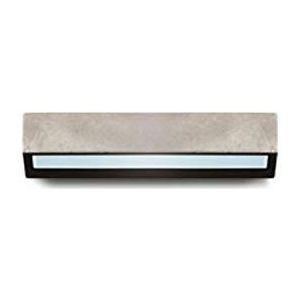 Dubbele LED-wandlamp, 4000 K, 230 V, totaal vermogen 19 W, serie Concrete Applique met eenvoudige emissie, 6 x 31 x 11,5 cm, grijs (referentie: C.8001N.35)