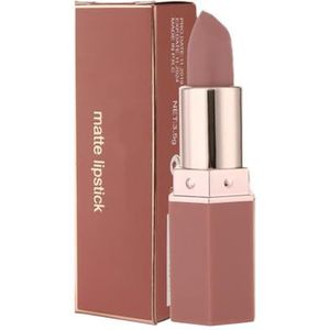 Matte Vochtigheid Lipstick, Matte Lipstick Blijvende, Niet-vervagende Lipgloss Met Fluwelen Textuur, Naturalnude Hydraterend, Sterk Gepigmenteerde Roze Lipstick Hydraterend (03#)