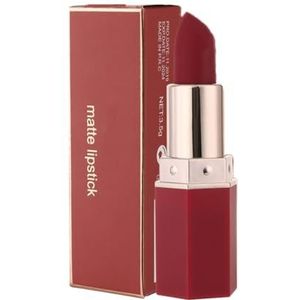 Matte Vochtigheid Lipstick, Matte Lipstick Blijvende, Niet-vervagende Lipgloss Met Fluwelen Textuur, Naturalnude Hydraterend, Sterk Gepigmenteerde Roze Lipstick Hydraterend (04#)