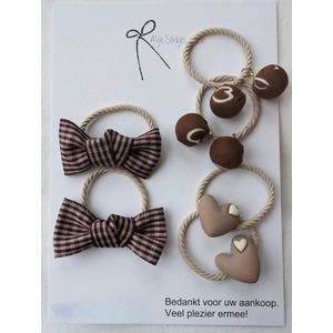 Baby kind haar elastieken set stevige haaraccessoires