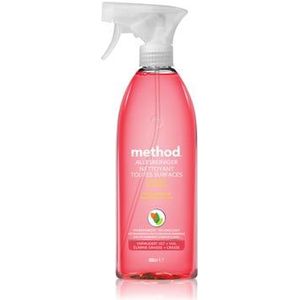 Method allesreiniger, roze pompelmoes, spray van 490 ml