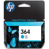 HP inktcartridge 364, 300 pagina's, OEM CB318EE, cyaan