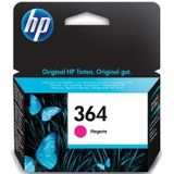 HP inktcartridge 364, 300 pagina's, OEM CB319EE#301, magenta, met beveiligingssysteem