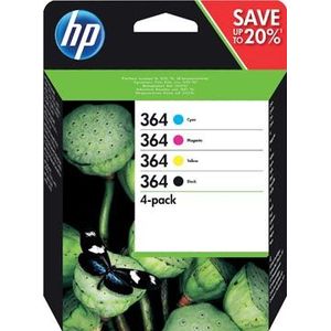 HP inktcartridge 364, 250 pagina's, OEM N9J73AE, 4 kleuren