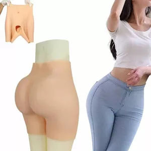 RIEZRS Silicone Butt Pantyhose Realistic Padded Shorts With Buttlift Control Shorts Up Hip Enhance Underwear for Crossdresser Cosplay, Color 1