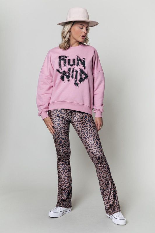 Colourful Rebel - Run Wild - Sweat - Groen - Organisch Katoen - Loose Fit