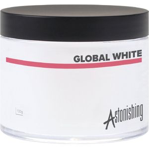 Astonishing - Acrylic Powder - Global White - 100g - Acrylpoeder voor Hechting en Sterkte