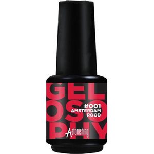 Astonishing - Gellac - #001 Amsterdam Rood - 15 ml - Gelosophy - UV/Led Gel - Gellak - Gelnagels - Nagellak - Gel Nails - Gelnagel producten - Gel Nagellak - Gel Nagel - Gelnagels voor Thuis - Nail art