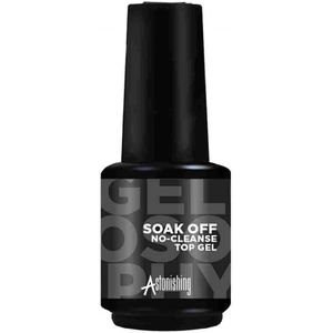 Topcoat - Zonder Plaklaag - No-Cleanse - Astonishing - Gelosophy - Top Gel - 15 ml - UV/Led Gel - Top coat - No Wipe - Gellac - Gelnagels - Nagellak - Gel Nails - Gelnagel producten - Gel Nagellak - Gel Nagel - Gelnagels voor Thuis - Top Coat Gellak